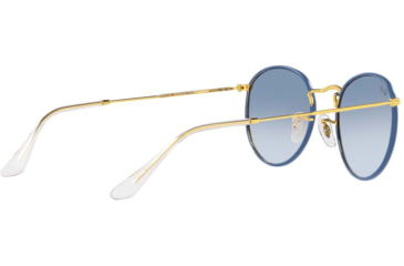 Image of Ray-Ban ROUND METAL M RB3447JM Sunglasses 91963F-50 - , Clear Gradient Blue Lenses