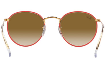 Image of Ray-Ban ROUND METAL M RB3447JM Sunglasses 919651-50 - , Clear Gradient Brown Lenses