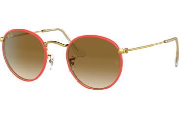Image of Ray-Ban ROUND METAL M RB3447JM Sunglasses 919651-50 - , Clear Gradient Brown Lenses