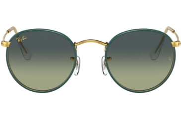 Image of Ray-Ban ROUND METAL M RB3447JM Sunglasses 9196BH-50 - , vintage green gradient blue Lenses