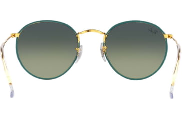 Image of Ray-Ban ROUND METAL M RB3447JM Sunglasses 9196BH-50 - , vintage green gradient blue Lenses