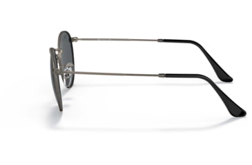 Image of Ray-Ban Round Metal Sunglasses - Men's, Antique Gunmetal Frame, Dark Grey 53 mm Lenses, RB3447-9229B1-53