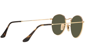 Image of Ray-Ban ROUND METAL RB3447N Sunglasses 001/30-50 - Shiny Gold Frame, Grey-Flash Lenses