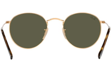 Image of Ray-Ban ROUND METAL RB3447N Sunglasses 001/30-50 - Shiny Gold Frame, Grey-Flash Lenses