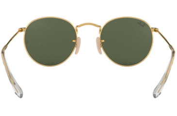 Image of Ray-Ban ROUND METAL RB3447N Sunglasses 001-53 - Arista Frame, Crystal Green Lenses