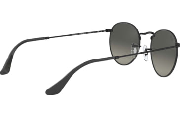 Image of Ray-Ban ROUND METAL RB3447N Sunglasses 002/71-50 - Black Frame, Gray Green Lenses