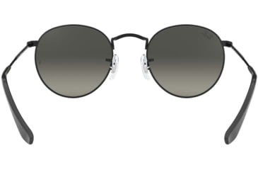 Image of Ray-Ban ROUND METAL RB3447N Sunglasses 002/71-53 - Black Frame, Gray Green Lenses