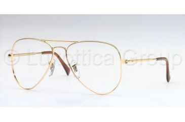 Image of Ray-Ban RX 6049 Eyeglasses Styles - Arista Frame w/Non-Rx 55 mm Diameter Lenses, 2500-5514