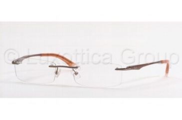 Image of Ray-Ban RX 6113 Eyeglasses Styles - Light Brown Gloss Frame w/Non-Rx 52 mm Diameter Lenses, 2531-5218