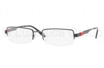 Image of Ray-Ban RX 6156 Eyeglasses Styles - Shiny Black Frame w/Non-Rx 50 mm Diameter Lenses, 2509-5017
