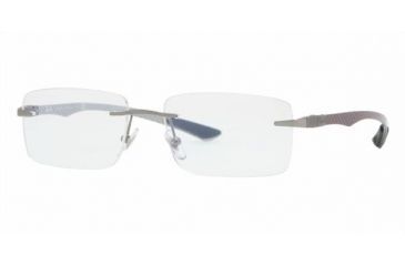 Image of Ray-Ban RX8404 SV Prescription Eyeglasses - Gunmetal Top Black Frame / 53 mm Prescription Lenses, 2502-5316