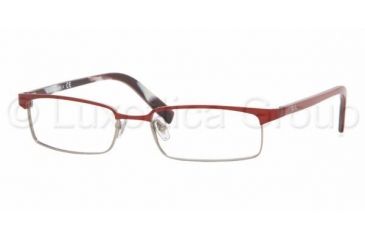 Image of Ray-Ban RX8633 SV Prescription Eyeglasses - Dark Red Demo Lens Frame / 52 mm Prescription Lenses, 1043-5217