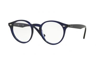 Image of Ray-Ban RX2180V Eyeglass Frames 2013-49 - Trasparent Blue Frame