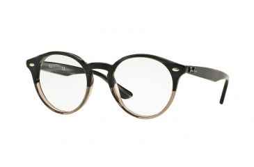 Image of Ray-Ban RX2180V Eyeglass Frames 5540-47 - Grey Horn Grad Trasp Grey Frame