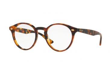Image of Ray-Ban RX2180V Eyeglass Frames 5675-49 - Top Havana Brown On Havana Yel Frame