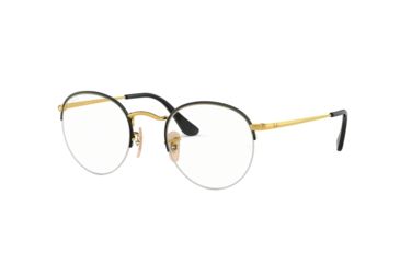 Image of Ray-Ban RX3947V Eyeglass Frames 2946-51 - Gold On Top Black Frame