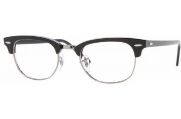 Image of Ray-Ban RX5154 Progressive Eyeglasses - Shiny Black Demo Lens Frame / 49 mm Prescription Lenses, 2000-4921
