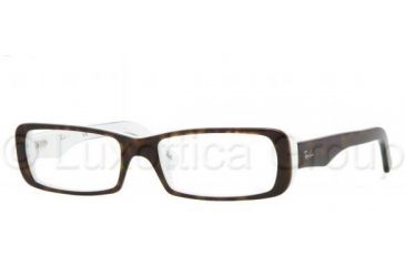 Image of Ray-Ban RX5210 Eyeglass Frames 2499-5316 - Top Havana On White 