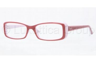 Image of Ray-Ban RX5243 Progressive Prescription Eyeglasses 5087-4816 - Top Fuxia Transp On Pi 