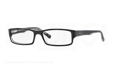 Image of Ray-Ban RX5246 Eyeglass Frames 2034-50 - Top Black On Transparent Frame