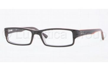 Image of Ray-Ban RX5246 Eyeglass Frames 5091-5016 - Brown On Brown/Orange/ 