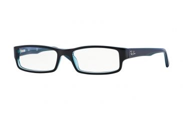 Image of Ray-Ban RX5246 Eyeglass Frames 5092-52 - Black/grey/turquoise Frame