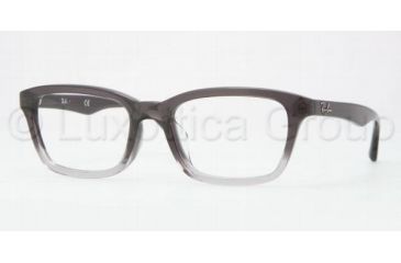 Image of Ray-Ban RX5267F Single Vision Prescription Eyeglasses 5058-5319 - Dark Grady Gradient/Light Gray Frame