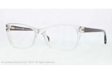 Image of Ray-Ban RX5298 Single Vision Prescription Eyeglasses 5231-53 - Trasparent Green Frame, Demo Lens Lenses