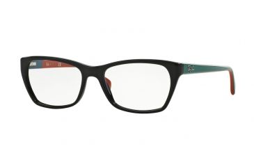 Image of Ray-Ban RX5298 Single Vision Prescription Eyeglasses 5548-55 - Black Frame
