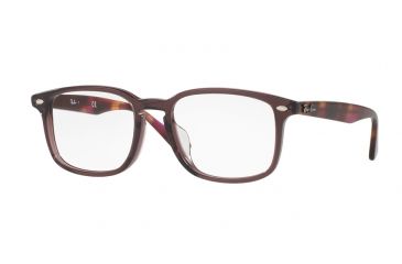 Image of Ray-Ban RX5353F Progressive Prescription Eyeglasses 5628-54 - Opal Brown Frame