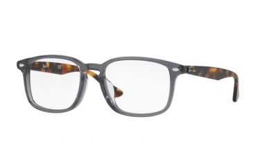 Image of Ray-Ban RX5353F Progressive Prescription Eyeglasses 5629-54 - Opal Grey Frame