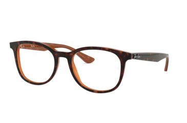 Image of Ray-Ban RX5356 Single Vision Prescription Eyeglasses, 54mm, Tortoise/Light Brown, RX5356-5713-54-SV