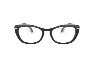 Image of Ray-Ban RX5366 Prescription Eyeglasses, 52mm, Top Black On Transparent, RX5366-2034-52-SV