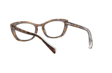Image of Ray-Ban RX5366 Prescription Eyeglasses, 52mm, Top Havana On Transparent, RX5366-5082-52-SV