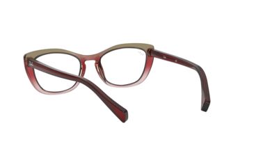 Image of Ray-Ban RX5366 Prescription Eyeglasses, 52mm, Tri Gradient Bordeaux/Grey/Pink, RX5366-5835-52-SV
