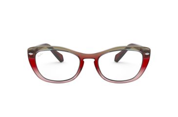 Image of Ray-Ban RX5366 Prescription Eyeglasses, 52mm, Tri Gradient Bordeaux/Grey/Pink, RX5366-5835-52-SV
