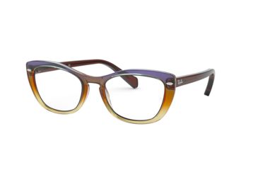 Image of Ray-Ban RX5366 Prescription Eyeglasses, 52mm, Tri Gradient Brown/Violet/Yellow, RX5366-5836-52-SV