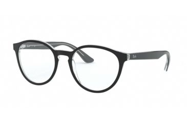 Image of Ray-Ban RX5380 Prescription Eyeglasses, 50mm, Top Black On Transparent, RX5380-2034-50-SV