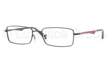 Image of Ray-Ban RX6211 Single Vision Prescription Eyeglasses 2340-5117 - Matte Black Frame