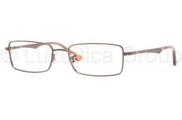 Image of Ray-Ban RX6211 Single Vision Prescription Eyewear 2511-5117 - Brown 