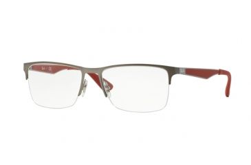 Image of Ray-Ban RX6335 Bifocal Prescription Eyeglasses 2620-56 - Matte Gunmetal Frame