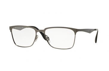 Image of Ray-Ban RX6344 Bifocal Prescription Eyeglasses 2553-54 - Brushed Gunmetal Frame