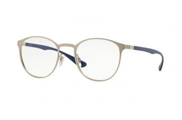 Image of Ray-Ban RX6355 Single Vision Prescription Eyeglasses 2538-50 - Matte Silver Frame