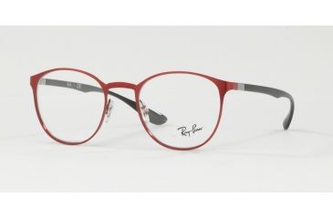 Image of Ray-Ban RX6355 Single Vision Prescription Eyeglasses 2922-50 - Brushed Bordo' Frame