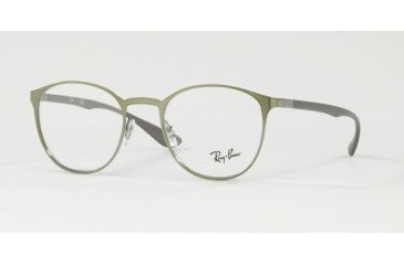 Image of Ray-Ban RX6355 Single Vision Prescription Eyeglasses 2923-50 - Brushed Green Frame