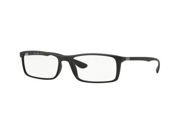 Image of Ray-Ban RX7035 Single Vision Prescription Eyeglasses 5204-54 - Matte Black Frame