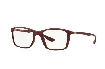 Image of Ray-Ban RX7036 Bifocal Prescription Eyeglasses 5441-52 - Matte Amaranth Frame
