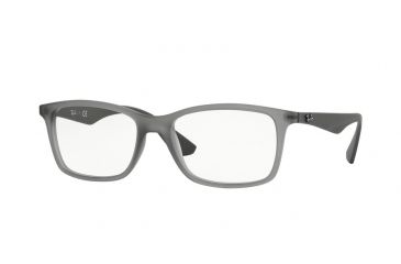 Image of Ray-Ban RX7047 Eyeglass Frames 5482-56 - Matte Trasp Grey Frame
