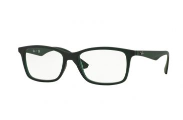 Image of Ray-Ban RX7047 Eyeglass Frames 5483-56 - Matte Trasp Green Frame