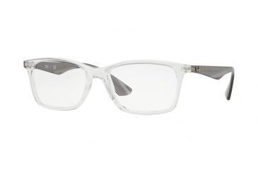 Image of Ray-Ban RX7047 Eyeglass Frames 5768-56 - Trasparent Frame